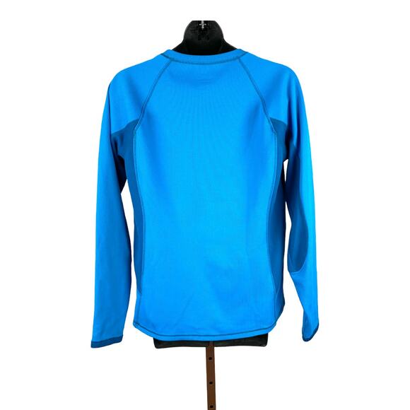 L.L. Bean blue long sleeve midweight shirt women's base layer top size small - Picture 3 of 6